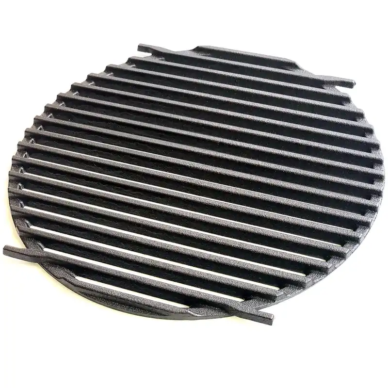 Top-Preis Einlegerost Grillrost Ø 30cm Gussrost mit Rostheber für Grillfass Grilltonne DEINWERK Feuertisch