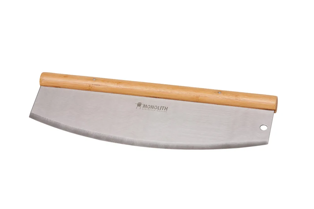 Top-Angebot Monolith Pizzaschneider Pizzamesser aus Edelstahl mit Bambusgriff 35 cm 206004