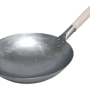 Angebot Monolith Wok Set 5-teilig mit rundem Wok, Schöpfkelle, Wendekelle, Sieb und Wokhalter 207013