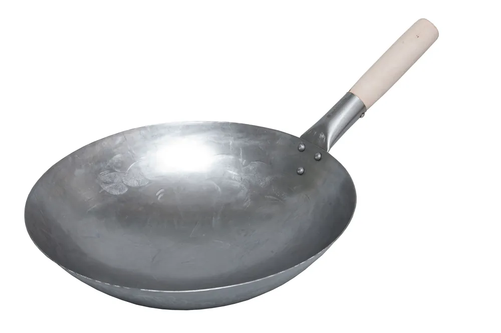 Angebot Monolith Wok Set 5-teilig mit rundem Wok, Schöpfkelle, Wendekelle, Sieb und Wokhalter 207013