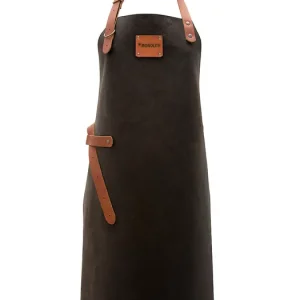 Zertifiziert Monolith Leder Grillschürze Gr. XL aus echtem Büffelleder handgemacht und hitzebeständig A-001-XL