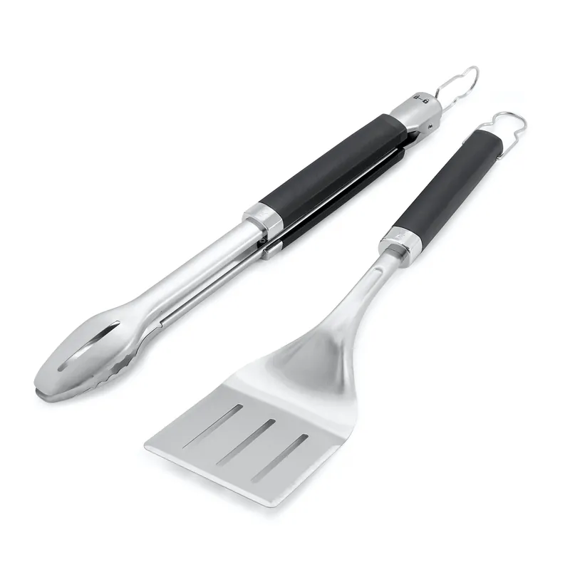 Angebot Weber Premium Grillbesteck 2-teilig Edelstahl 46 cm Länge
