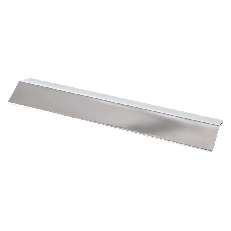 Allgrill Flammenschutzblech aus Edelstahl ausziehbar 35-60x13,5x4 cm Flammblech Heißes Angebot