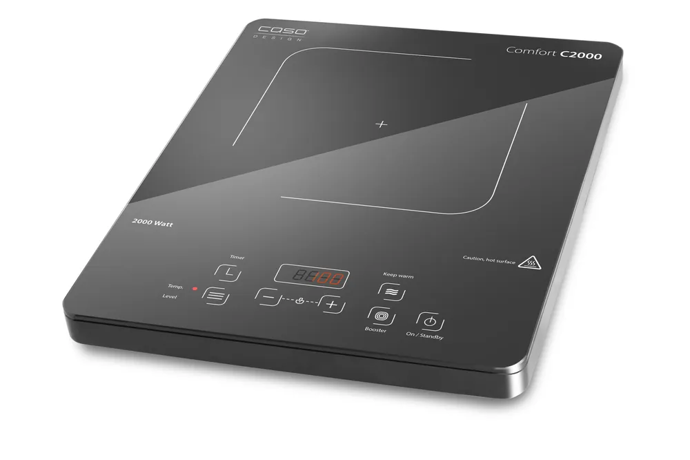 Beliebt Caso Design Comfort C 2000 Mobiles Einzelinduktionskochfeld Kochplatte mit 10 Temperaturstufen