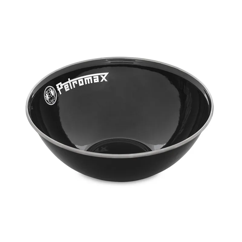Bestseller Petromax Emaille Schalen 2er Set schwarz 1000 ml - Perfekt für Camping & Outdoor