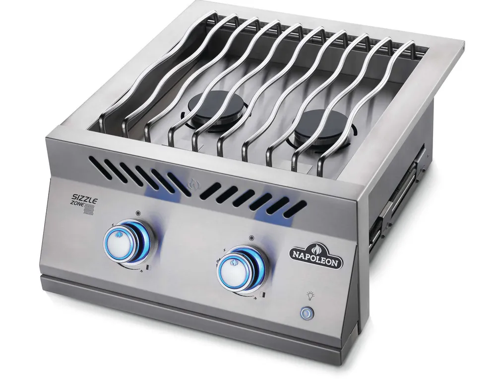 Günstig Napoleon 700 Series BIB18 Einbau-Seitenbrenner, groß 18" Edelstahl für Napoleon Einbau-Gasgrills