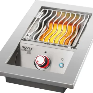 Nur Heute Napoleon 700 Series BIB10 Einbau-SIZZLE ZONE, klein 10" Edelstahl BIB10IRPSS-CE