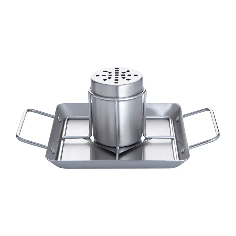 Allgrill Grill-Hähnchenhalter aus Edelstahl mit Dose 27 x 18,5 x 2,5 cm Hähnchenbräter Top-Preis