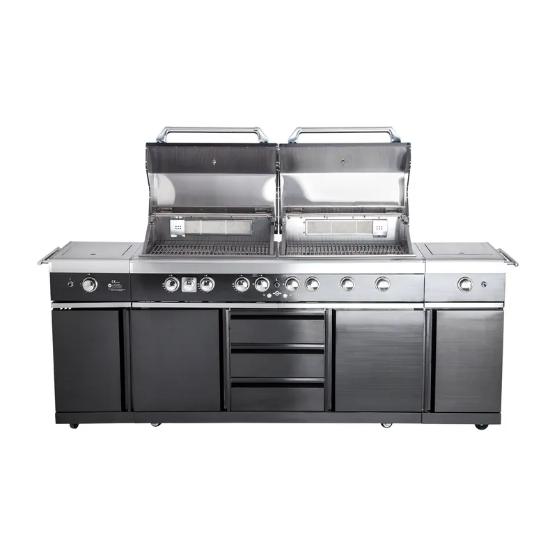 Allgrill Extreme Edelstahl Gasgrill Air System 6 Brenner/2 Backburner/Steakzone Outdoorküche Heißes Angebot