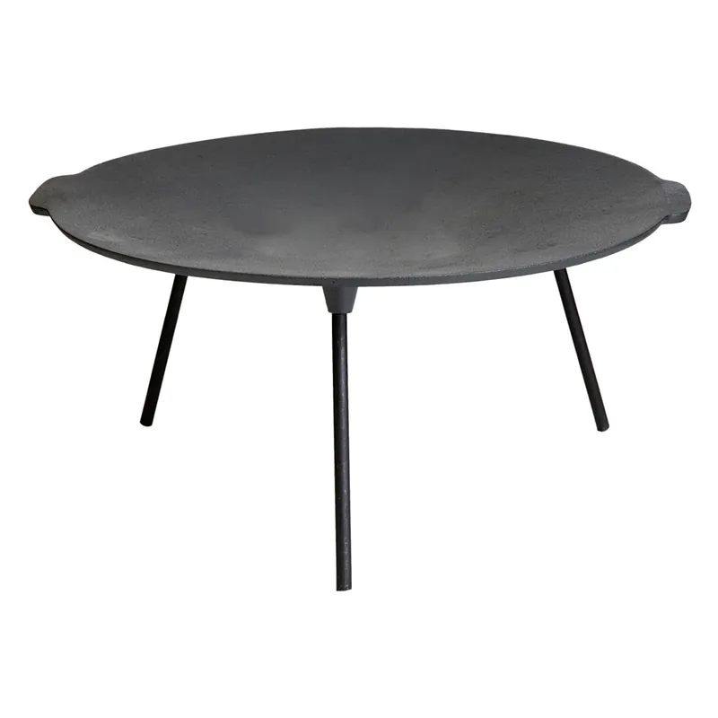 Gusseisenkuss® Grillschale Feuerschale Ø 45 cm aus Gusseisen mit Füßen Begrenztes Angebot
