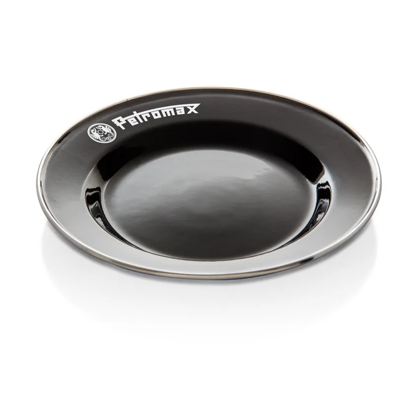 Petromax Emaille Teller 2er Set schwarz Ø 22 cm - Perfekt für Camping & Outdoor Jetzt Bestellen