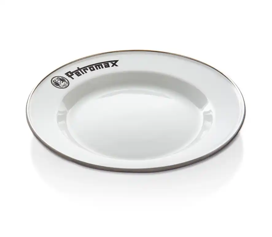 Günstig Petromax Emaille Teller 2er Set weiß Ø 22 cm - Perfekt für Camping & Outdoor