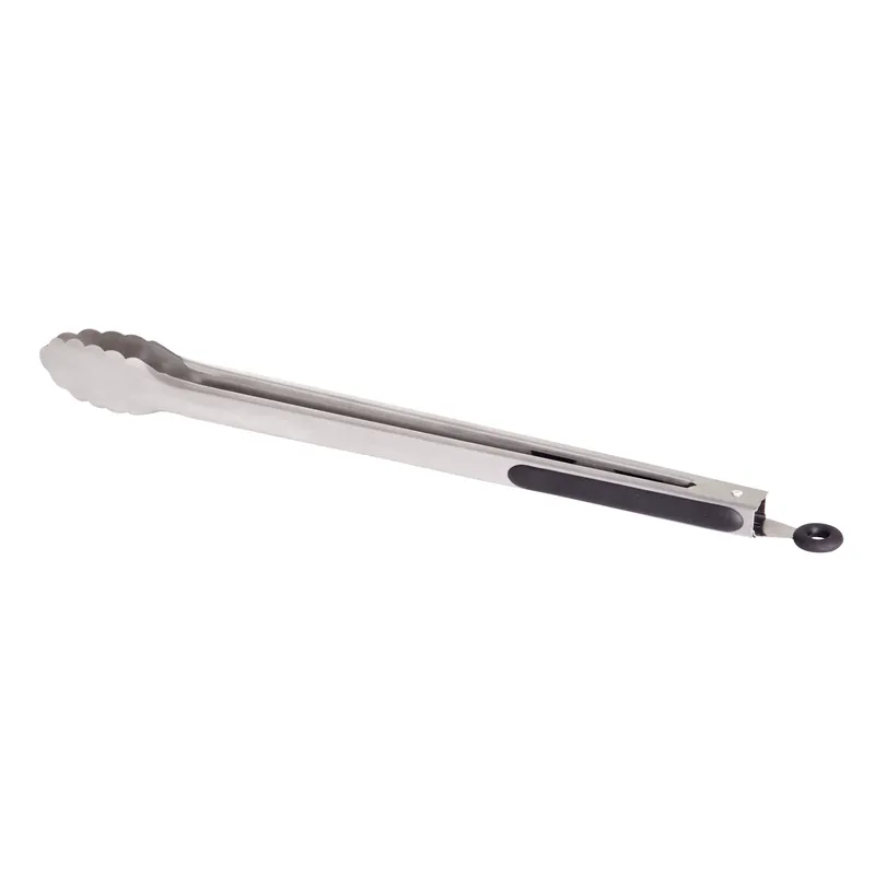 Must-Have Allgrill BBQ- und Grillzange aus Edelstahl 41 cm ergonomisch Wellenschliff