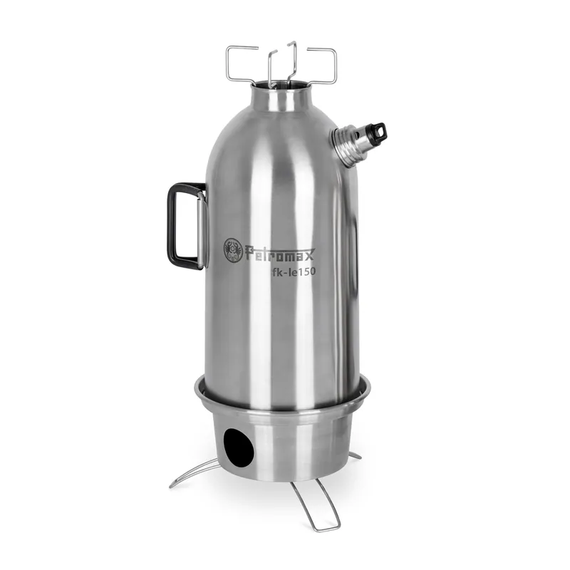 Neu Petromax Feuerkanne fk-le150 aus Edelstahl 1,5 Liter Wasserkocher mit integriertem Kochaufsatz