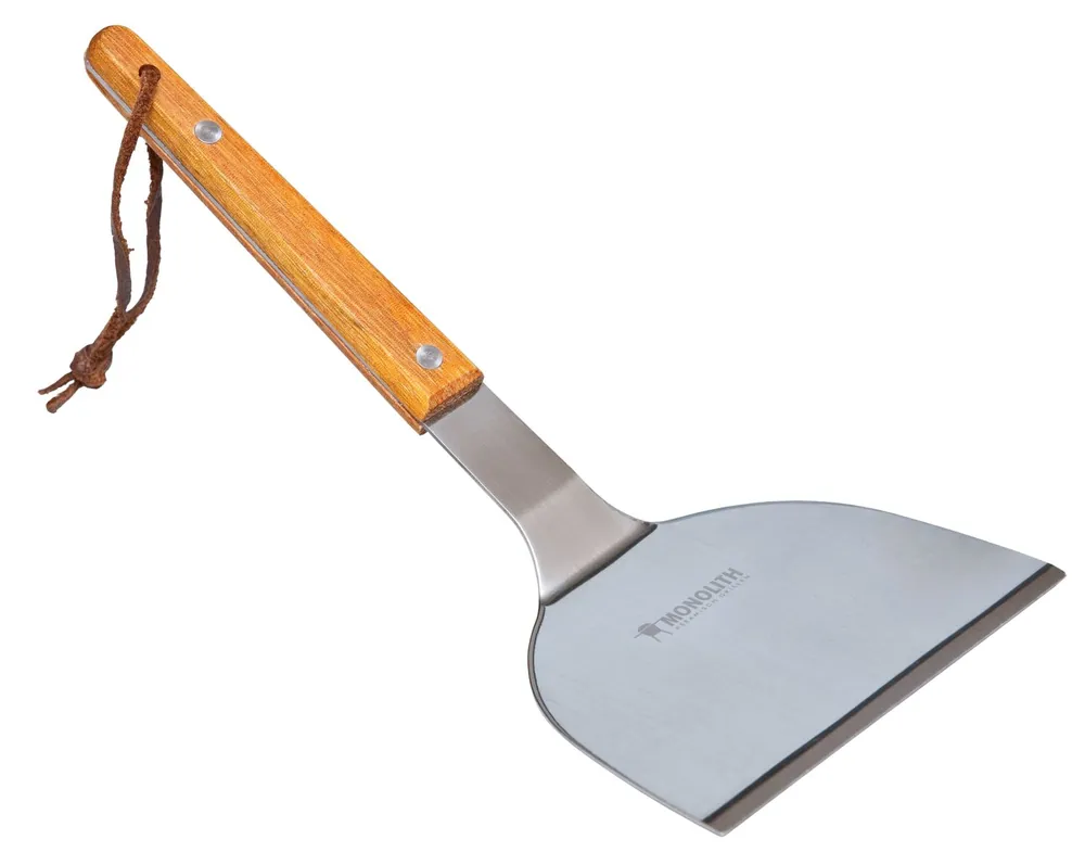 Monolith Spatula Spatel Wender aus Edelstahl mit Holzgriff für Feuerplatte und Plancha 207051 Top-Angebot