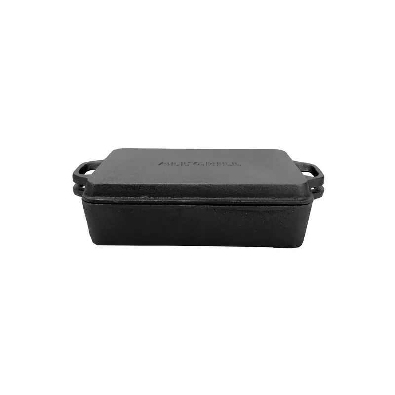 Expressversand Gusseisenkuss® 2-in-1 Casserole mit Deckel 16 x 11 cm Volumen 0,6 / 0,15 Liter Gusseisen