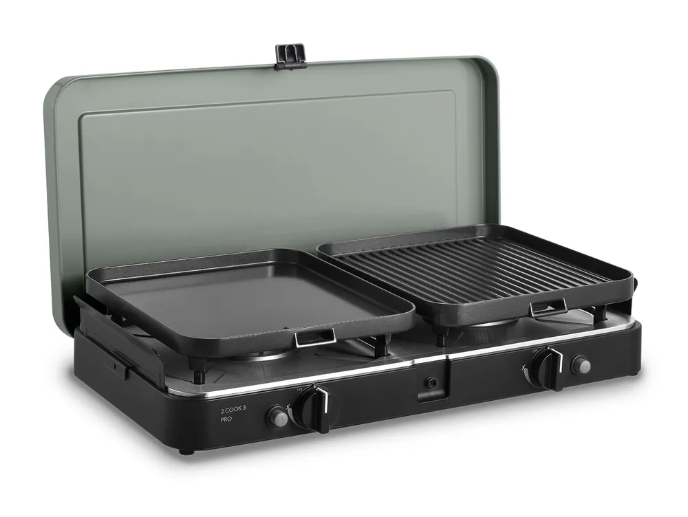 Cadac 2-Cook 3 Pro Deluxe 30mbar BBQ Gasgrill Tischgrill Campinggrill 203P1-20-EF Schneller Versand