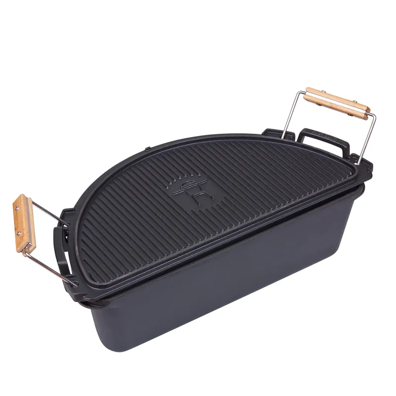 Preis Gesenkt Monolith SGS Feuertopf .66 (LeCHEF) Set Dutch Oven aus Gusseisen 207063