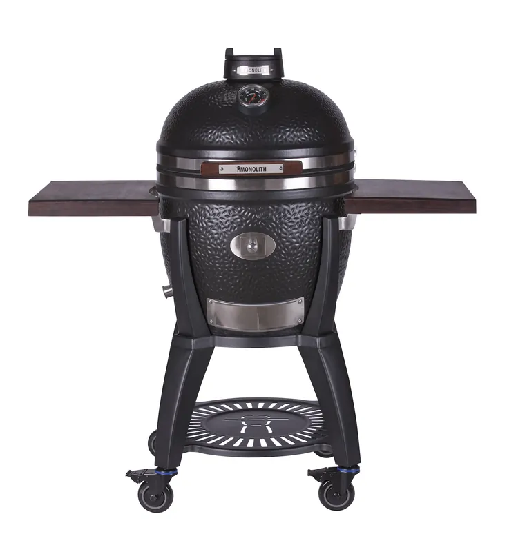 Zertifiziert Monolith Keramikgrill AVANTGARDE.55 (CLASSIC) mit Gestell/Seitentische 301000+301019