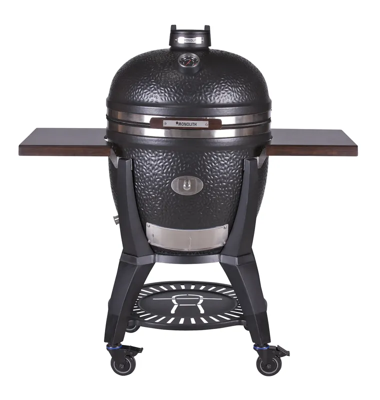 Monolith Keramikgrill AVANTGARDE.66 (LeCHEF) mit Gestell & Seitentische 301030+301039 Neu Im Sortiment