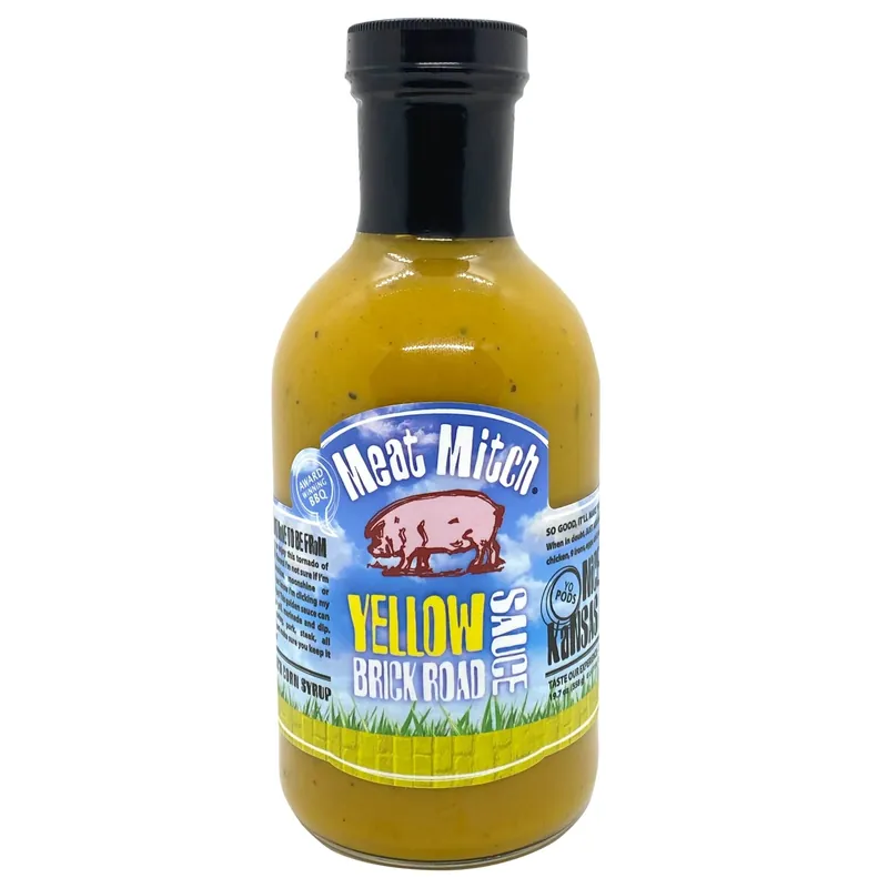 Top-Seller Meat Mitch Yellow Brick Road BBQ-Sauce 480 ml Senf-Sauce MM-2092