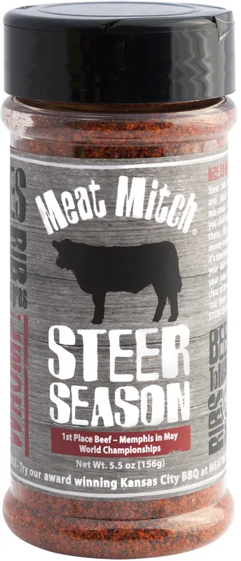 Meat Mitch Steer Seasoning BBQ Steakgewürz 176 g Gewürzzubereitung Günstig