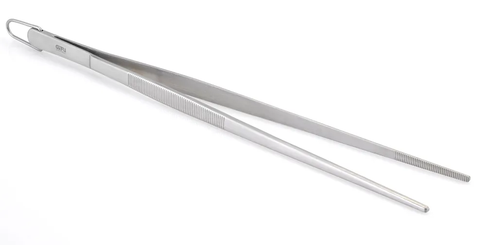 Abverkauf SEVERIN BBQ Pinzette ZB 8187 Edelstahl Grillpinzette für Elektrogrills