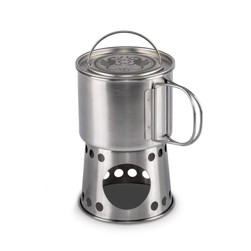 Wochenendangebot Petromax Kochbecher 2 in 1 Kochstelle und Becher mit klappbaren Griffen