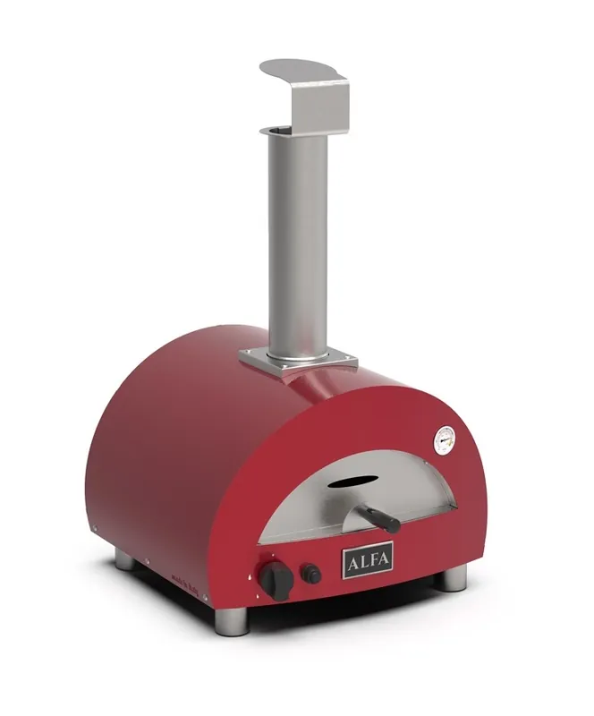Alfa Forni Tragbarer Gas Pizzaofen MODERNO PORTABLE Antik Rot FXMD-PT-GROA-DE Finale Aktion