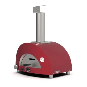 Alfa Forni Gas Pizzaofen MODERNO 1 Pizza Antik Rot FXMD-1P-GROA-DE Markenware