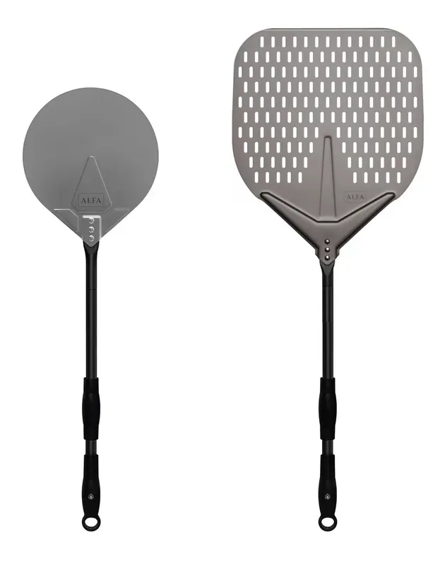 Alfa Forni Pizza Schaufel Set Medium 2-teilig Pizzaschaufel und Pizzaschieber AC-SETM Expressversand