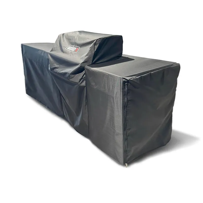BBQ Kitchen Premium Abdeckhaube für 3 Module, Genesis 3-Brenner Grill rechts platziert Geprüft