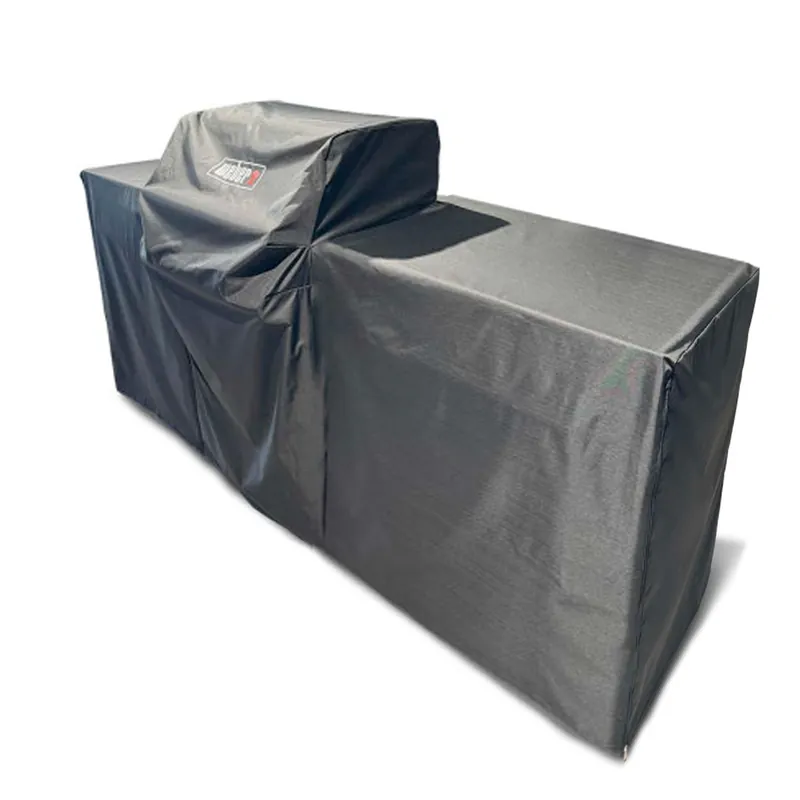 BBQ Kitchen Premium Abdeckhaube für 3 Module, Genesis 3-Brenner Grill links platziert Mega-Angebot