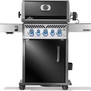 Billig Napoleon Rogue PRO-S 425 Schwarz Gasgrill mit SIZZLE ZONE, inkl. Drehspieß RPS425RSIBPK-2-DE-R
