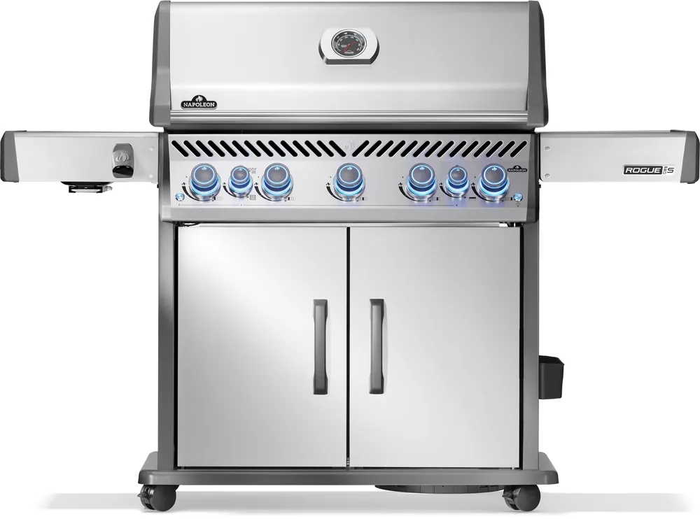 Napoleon Rogue PRO-S 625 Edelstahl Gasgrill mit SIZZLE ZONE & Edelstahl Rosten RPS625RSIBPSS-2-DE Must-Have