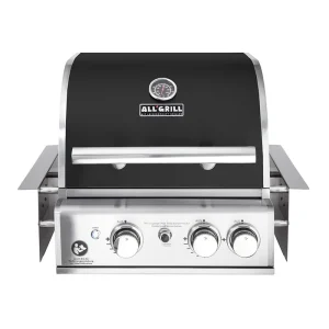 Wochenendangebot ALLGRILL Einbau-Gasgrill CHEF S BLACK Built-In Air System, 2 Brenner, Backburner 100759