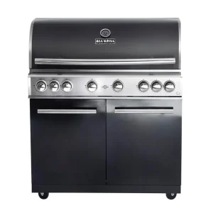 ALLGRILL Gasgrill CHEF XL BLACK Modular Grundmodell 6 Brenner, Backburner (500706) Letzte Chance