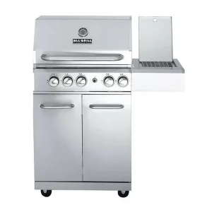 Schnäppchen ALLGRILL Gasgrill ALLROUNDER M Modular Grundmodell 3 Brenner, Seitenkocher, Backburner (100303)