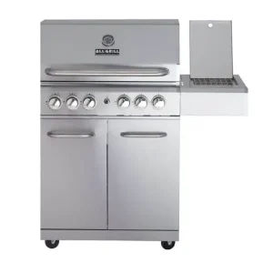 ALLGRILL Gasgrill ALLROUNDER L Modular Grundmodell 4 Brenner, Seitenkocher, Backburner (100304) Sonderaktion