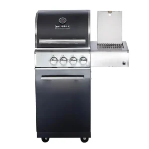 Neuheit ALLGRILL Gasgrill CHEF S BLACK Modular Grundmodell 2 Brenner, Seitenkocher, Backburner (500702)