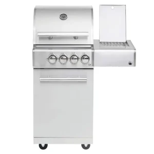 Mega-Angebot ALLGRILL Gasgrill CHEF S Edelstahl Modular Grundmodell 2 Brenner, Seitenkocher, Backburner (500902)
