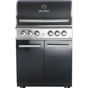 Versand Am Gleichen Tag ALLGRILL Gasgrill CHEF L BLACK Modular Grundmodell 4 Brenner, Backburner (500704)
