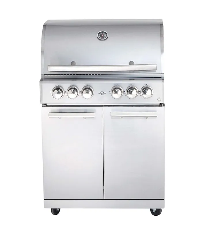 ALLGRILL Gasgrill CHEF L Edelstahl Modular Grundmodell 4 Brenner, Backburner (500904) Online Kaufen