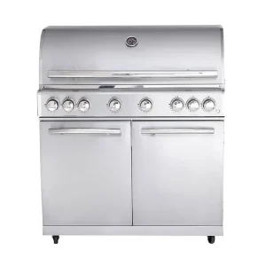 Billig ALLGRILL Gasgrill CHEF XL Edelstahl Modular Grundmodell 6 Brenner, Backburner (500906)