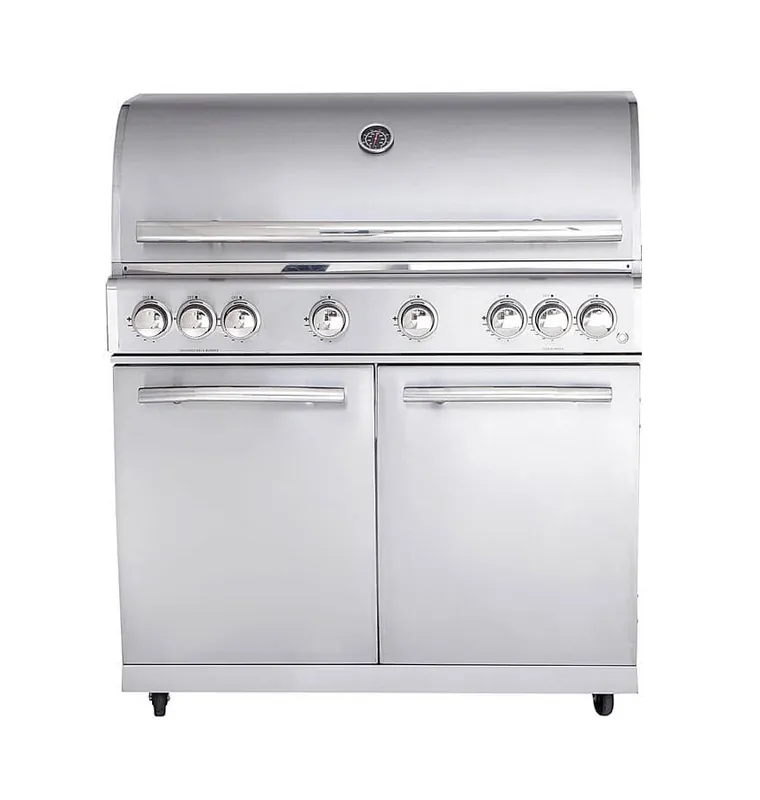 Billig ALLGRILL Gasgrill CHEF XL Edelstahl Modular Grundmodell 6 Brenner, Backburner (500906)