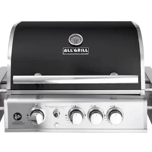 ALLGRILL Einbau-Gasgrill CHEF M BLACK Built-In Air System, 3 Brenner, Backburner 100749 Sonderangebot