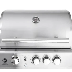 Geprüft ALLGRILL Einbau-Gasgrill CHEF M Edelstahl Built-In Air System, 3 Brenner, Backburner 100949