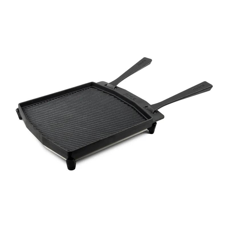Ooni doppelseitige Grillpfanne aus Gusseisen Wendeplatte gerippt/glatt Begrenztes Angebot