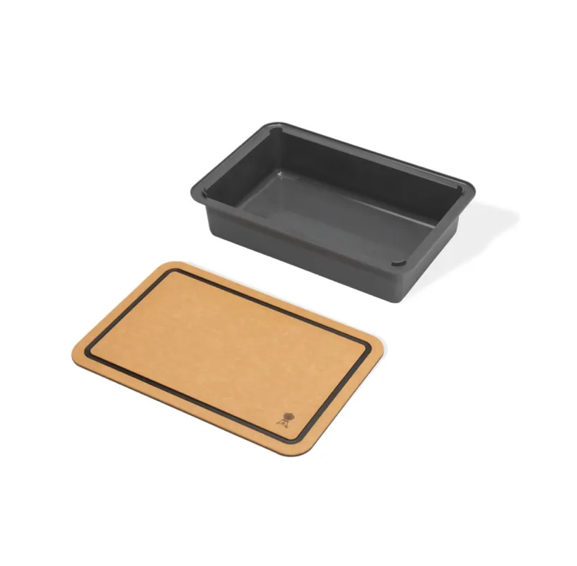 Weber WORKS Box und Schneidebrett - Einsetzbar in Seitentisch 3400131 Ausverkauf