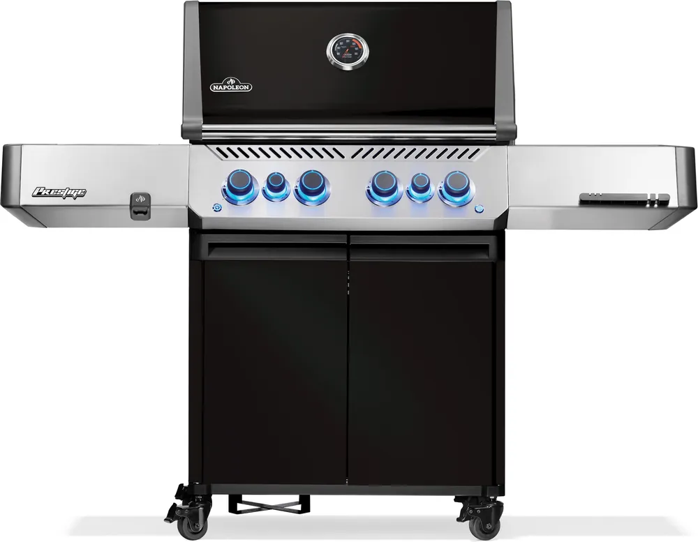 Napoleon Prestige 500 Schwarz Gasgrill mit SIZZLE ZONE & Heckbrenner P500VRSIBPK-DE Sonderaktion